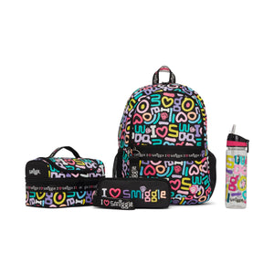 Smiggle - School Bag Set - Black Purple School Pack