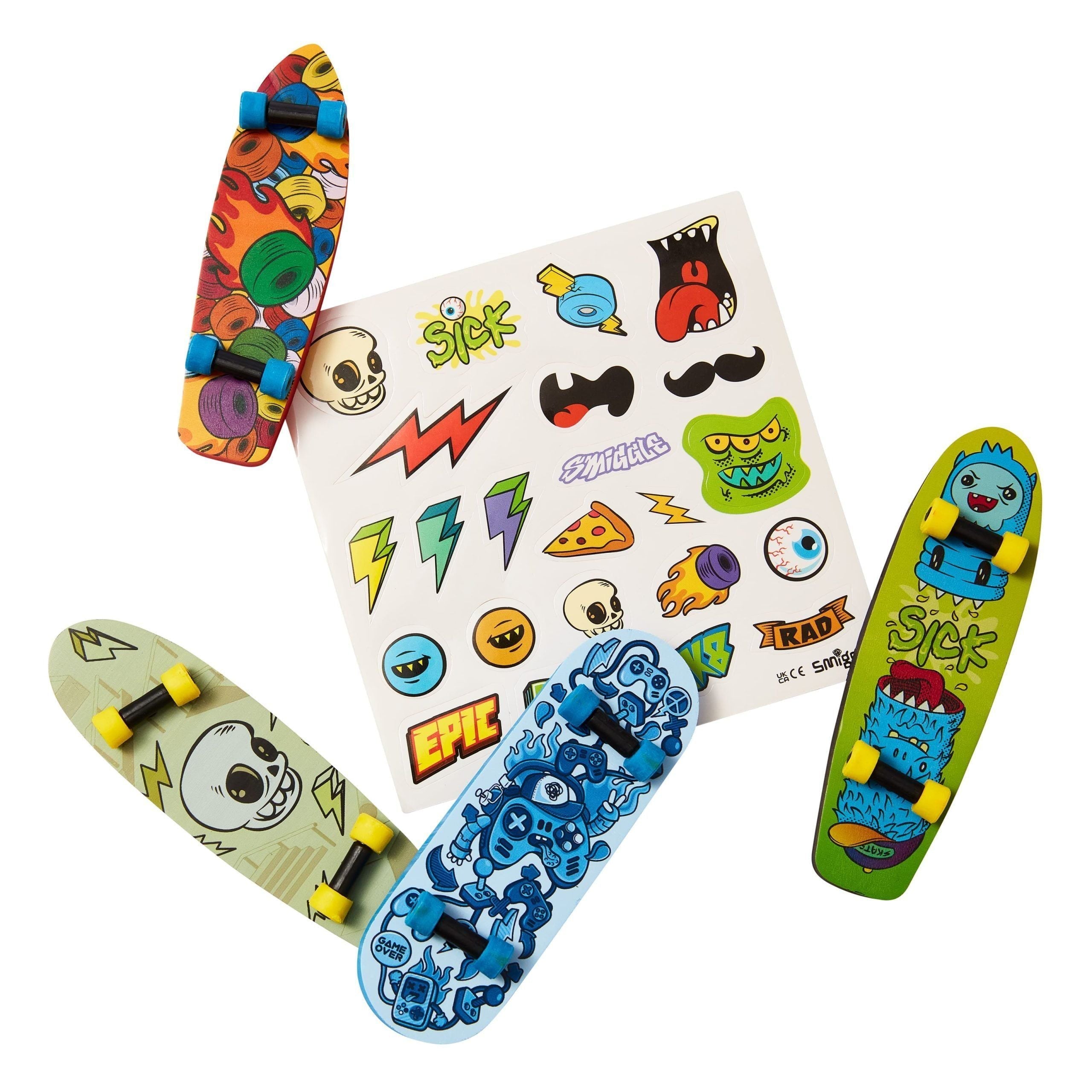 Smiggle - Fingerboard Surprise Eraser Pack