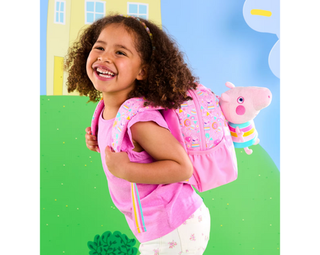 Smiggle - Peppa Pig Removable Toy Nursery School Backpack
