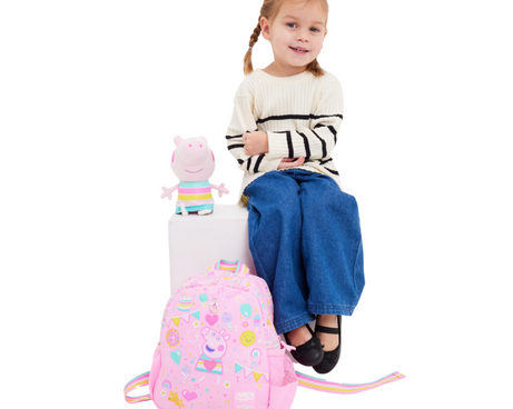 Smiggle - Peppa Pig Removable Toy Nursery School Backpack