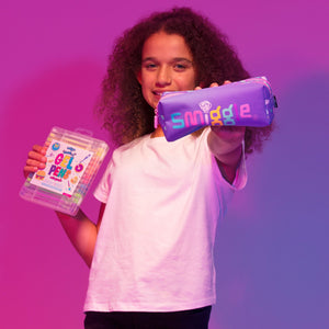 Smiggle - Peppy Double Compartment Classic Pencil Case