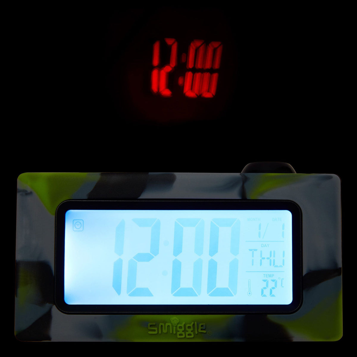 Smiggle - Digital Table Clock with Projector and Alarm