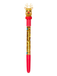 Smiggle - Reindeer Christmas Glitter Ballpoint Pen