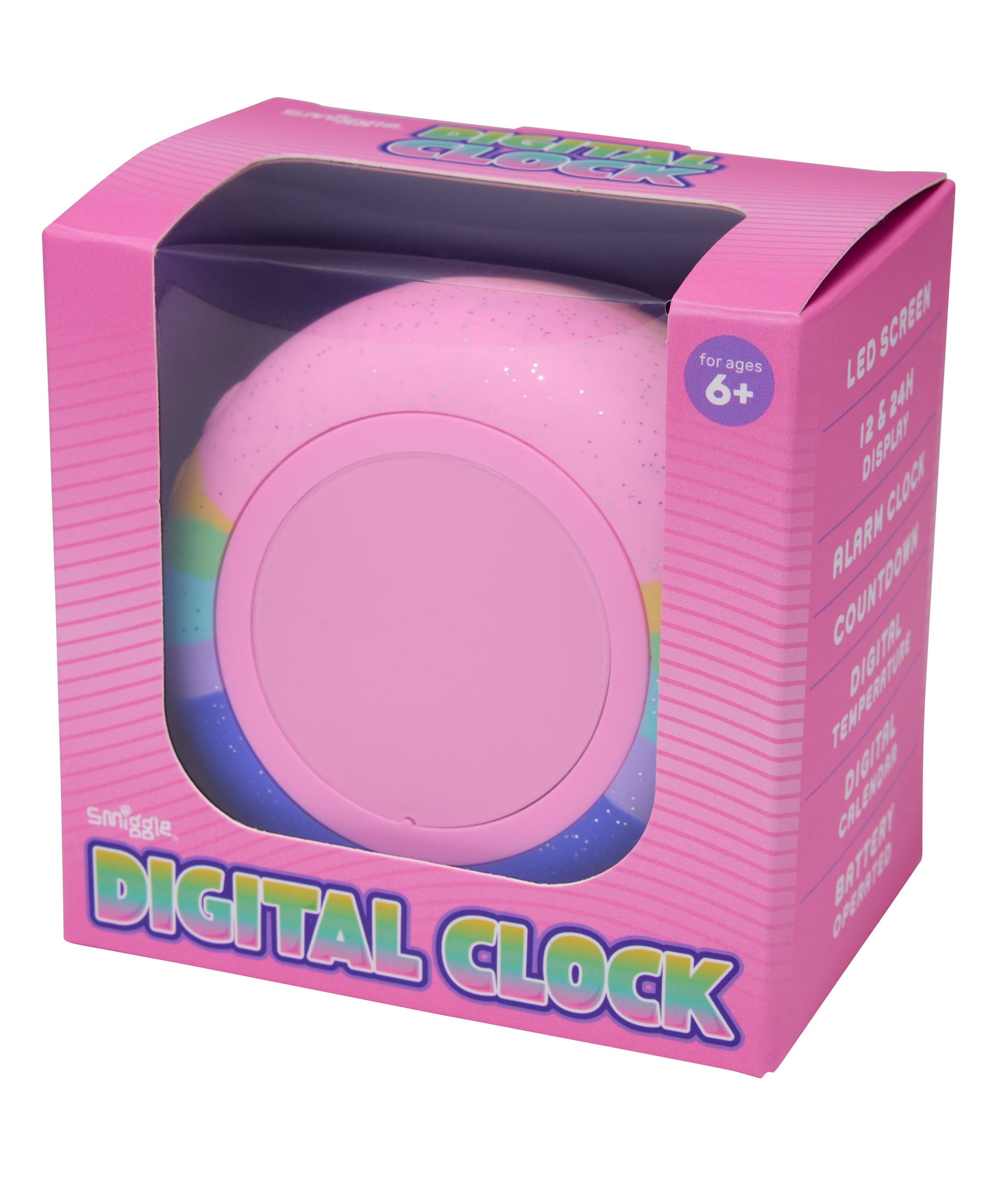 Smiggle - Round Digital Desk Clock