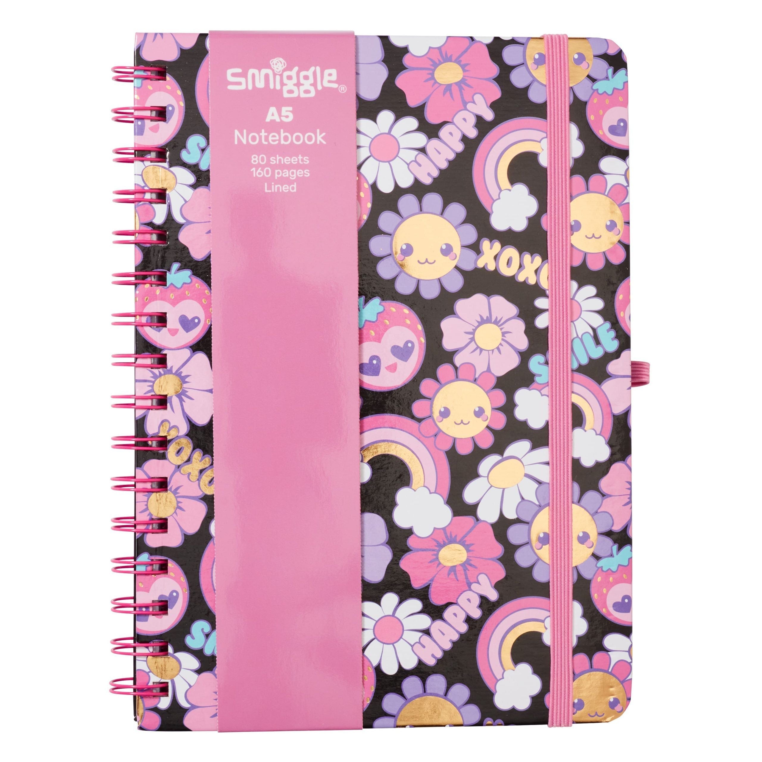 Smiggle - Shine A5 Spiral Notebook