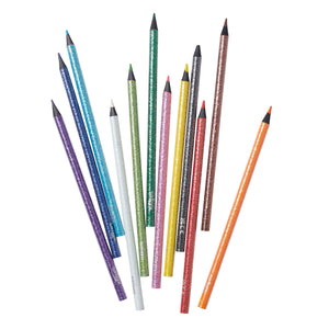Smiggle - Glitter 12-Pack Metallic Pencils