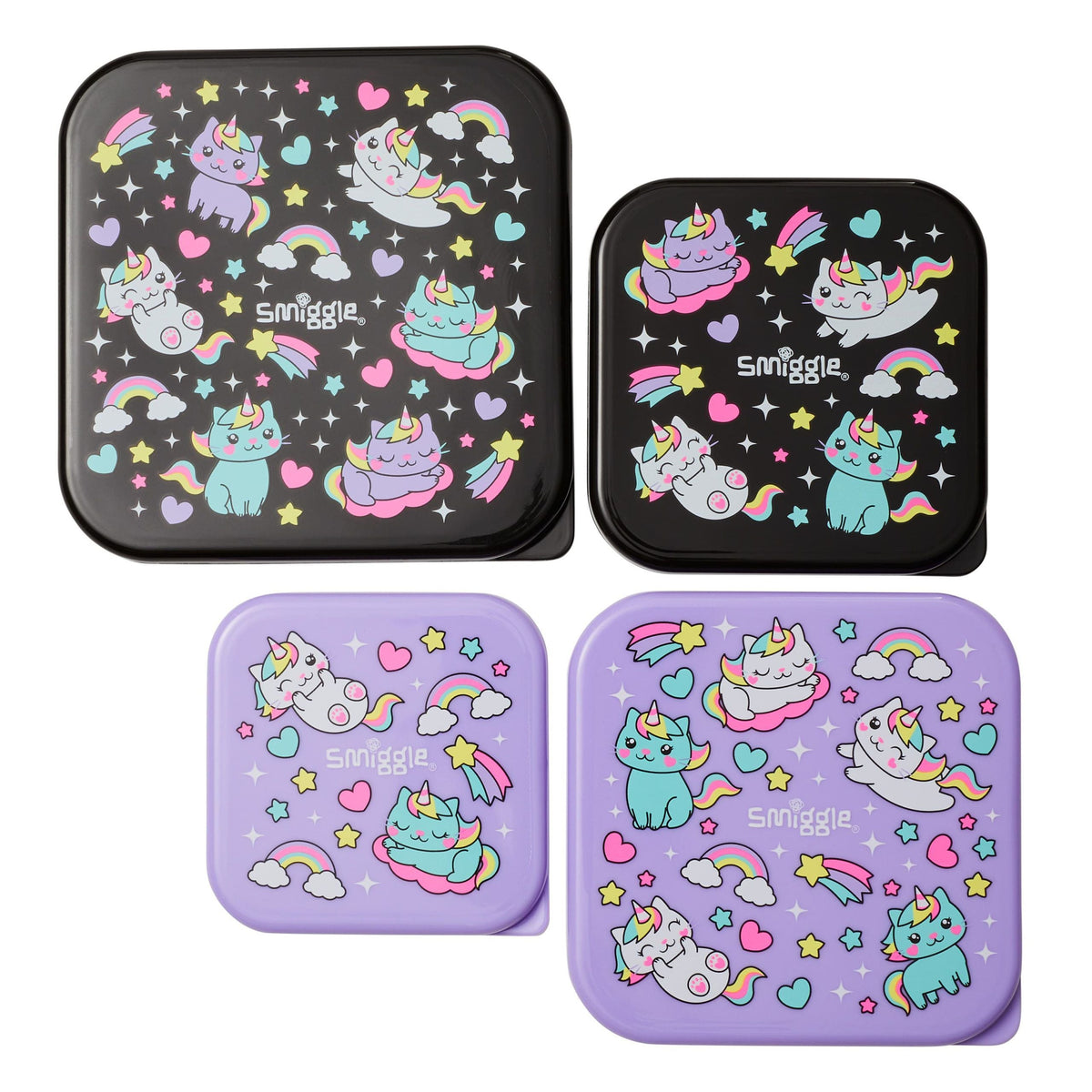 Smiggle - Sky Hi Junior 4-Piece Lunch Boxes