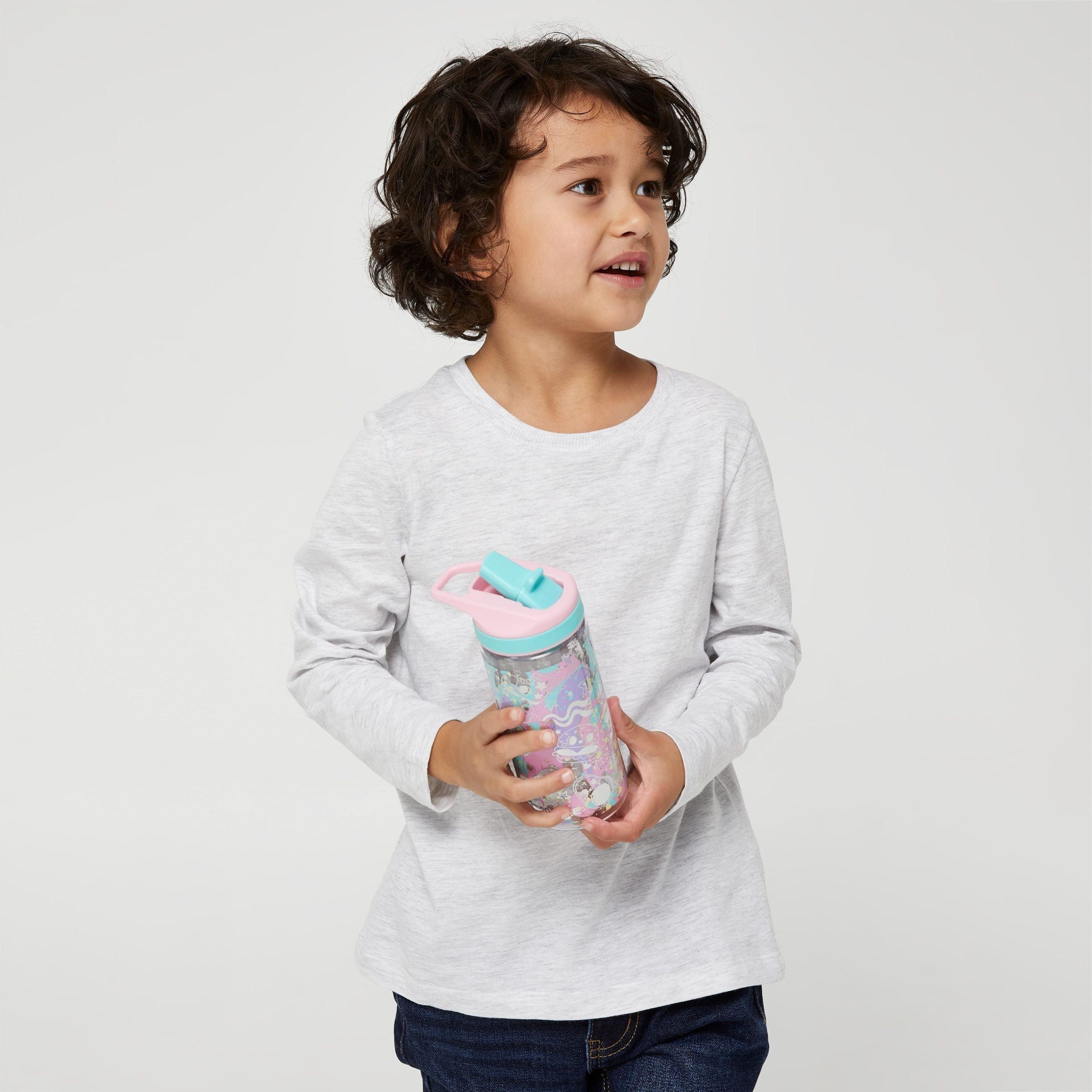 Smiggle - Sky Hi Junior 440 ML BPA-Free Straw Drink Bottle