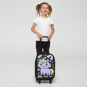 Smiggle - Sky Hi Junior Children's Suitcase with Wheels and Lights