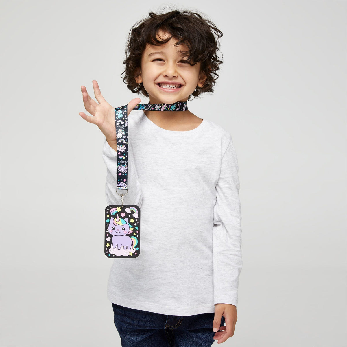Smiggle - Sky Hi Junior Rope Neck School Card Holder