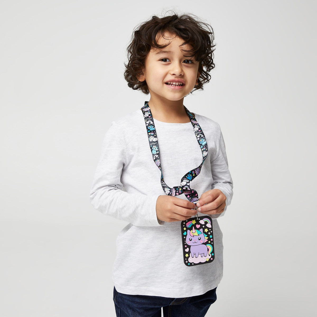 Smiggle - Sky Hi Junior Rope Neck School Card Holder