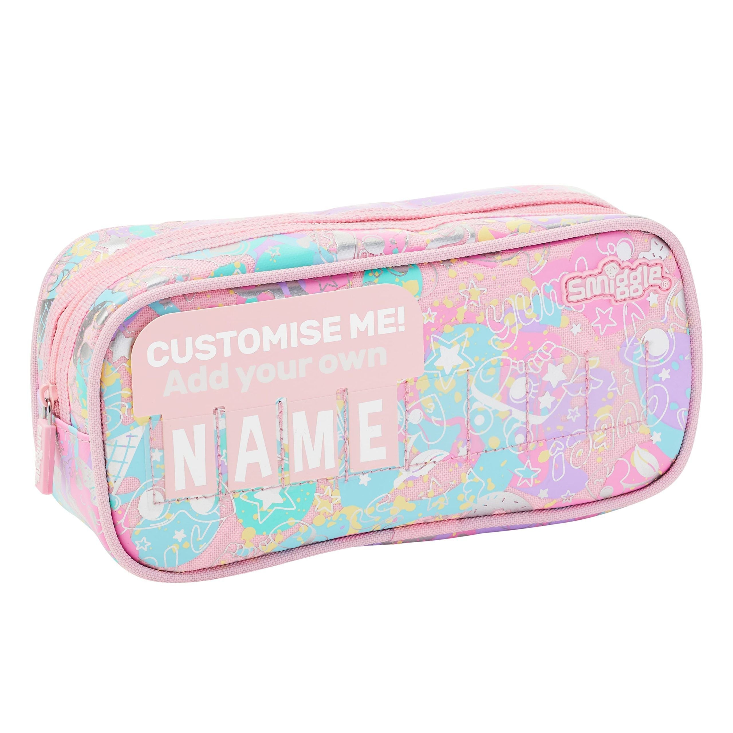 Smiggle - Sky Hi Junior Single Compartment Pencil Case with Name Plate