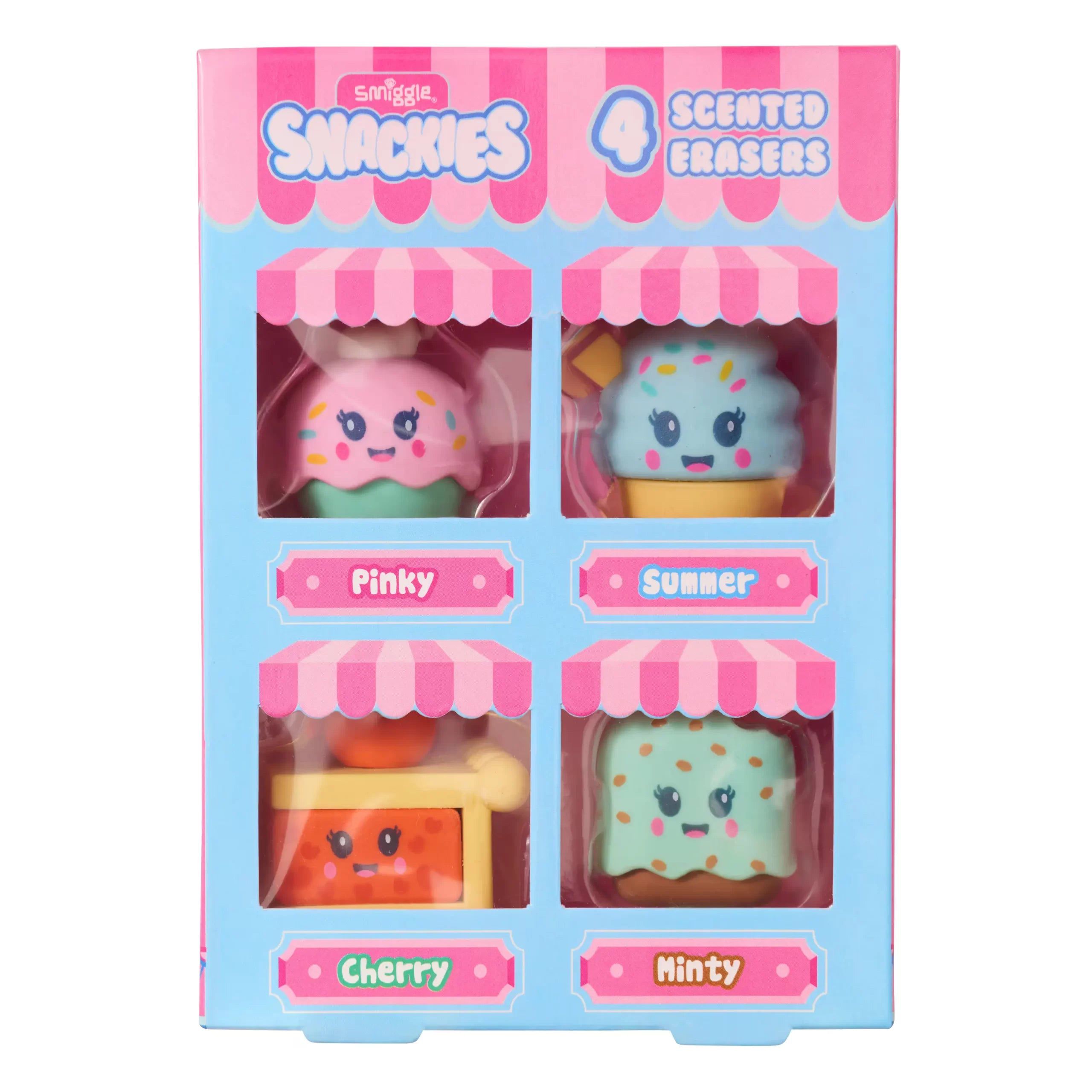 Smiggle - Snackies Scented Eraser Pack of 4