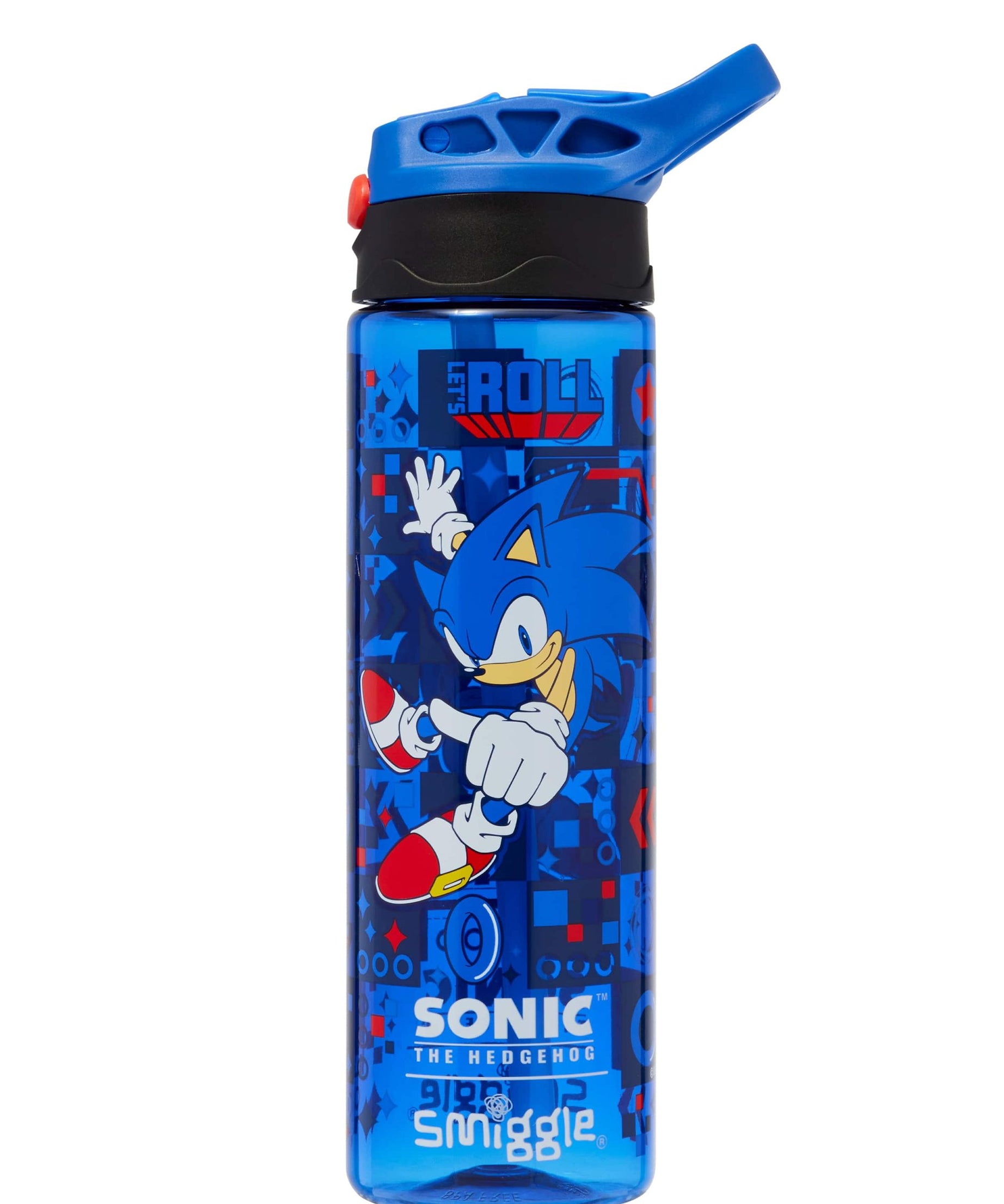 Smiggle - Sonic 650ML Automatic Straw BPA-Free Water Bottle