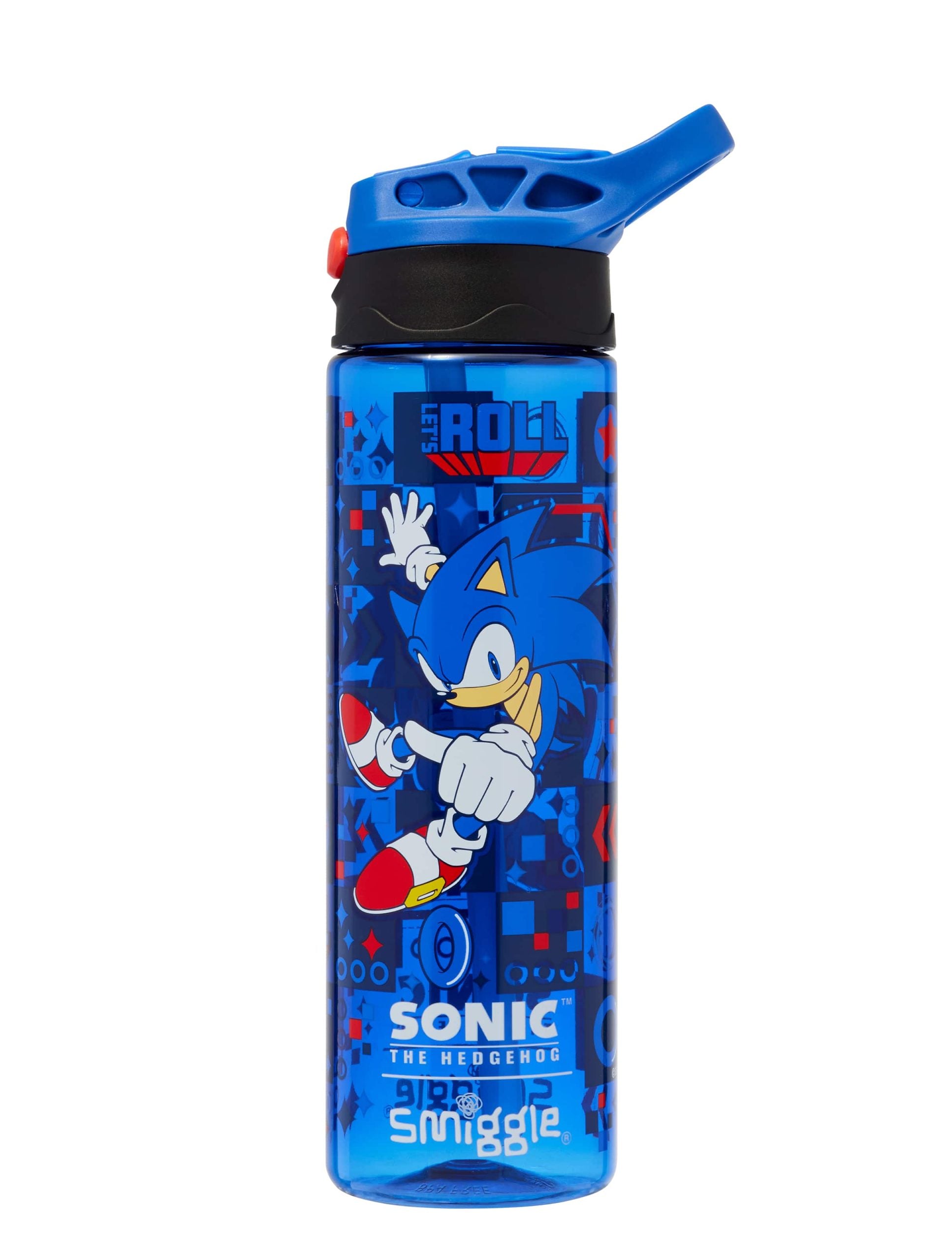 Smiggle - Sonic 650ML Automatic Straw BPA-Free Water Bottle