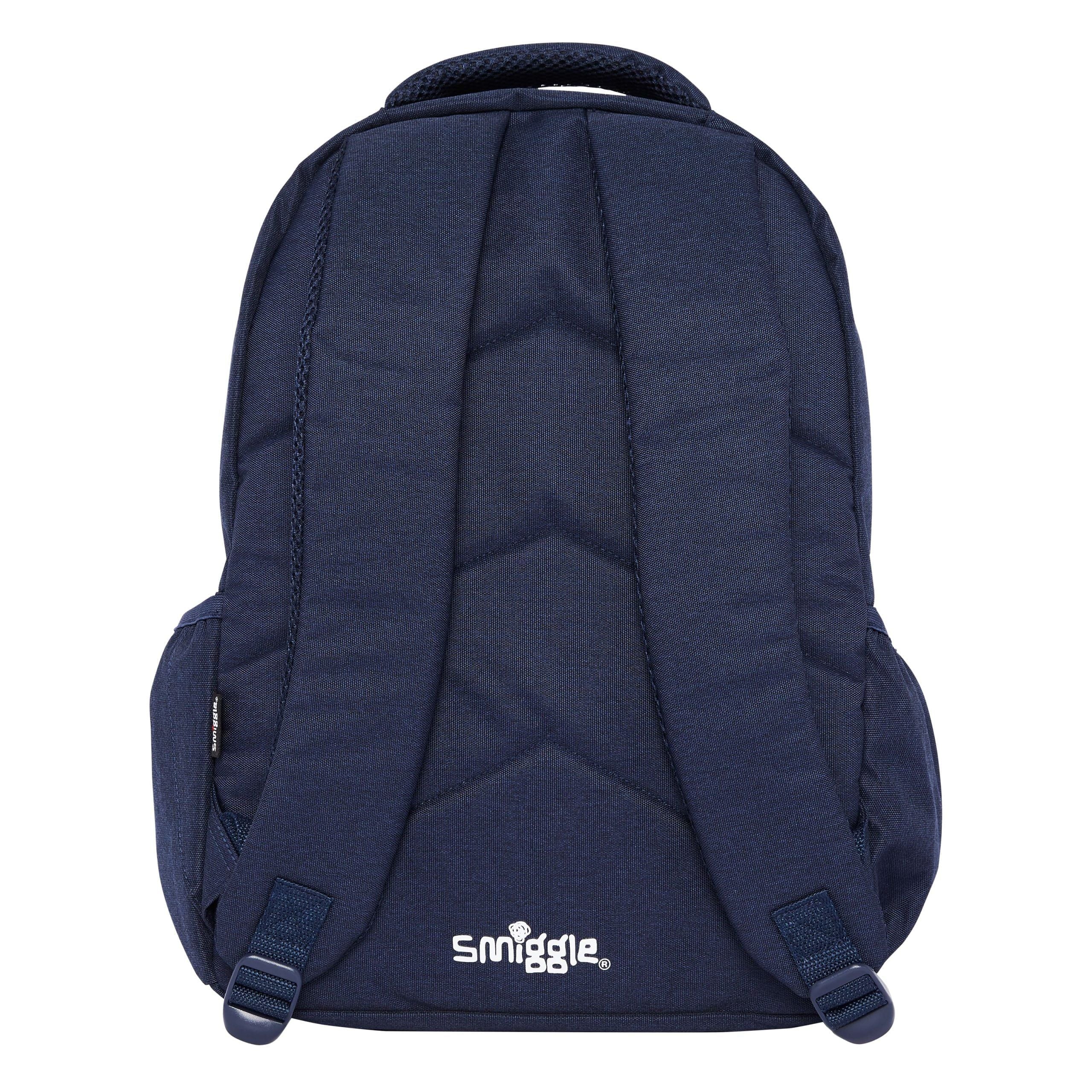Smiggle - Sorbet Navy Blue Waterproof Backpack