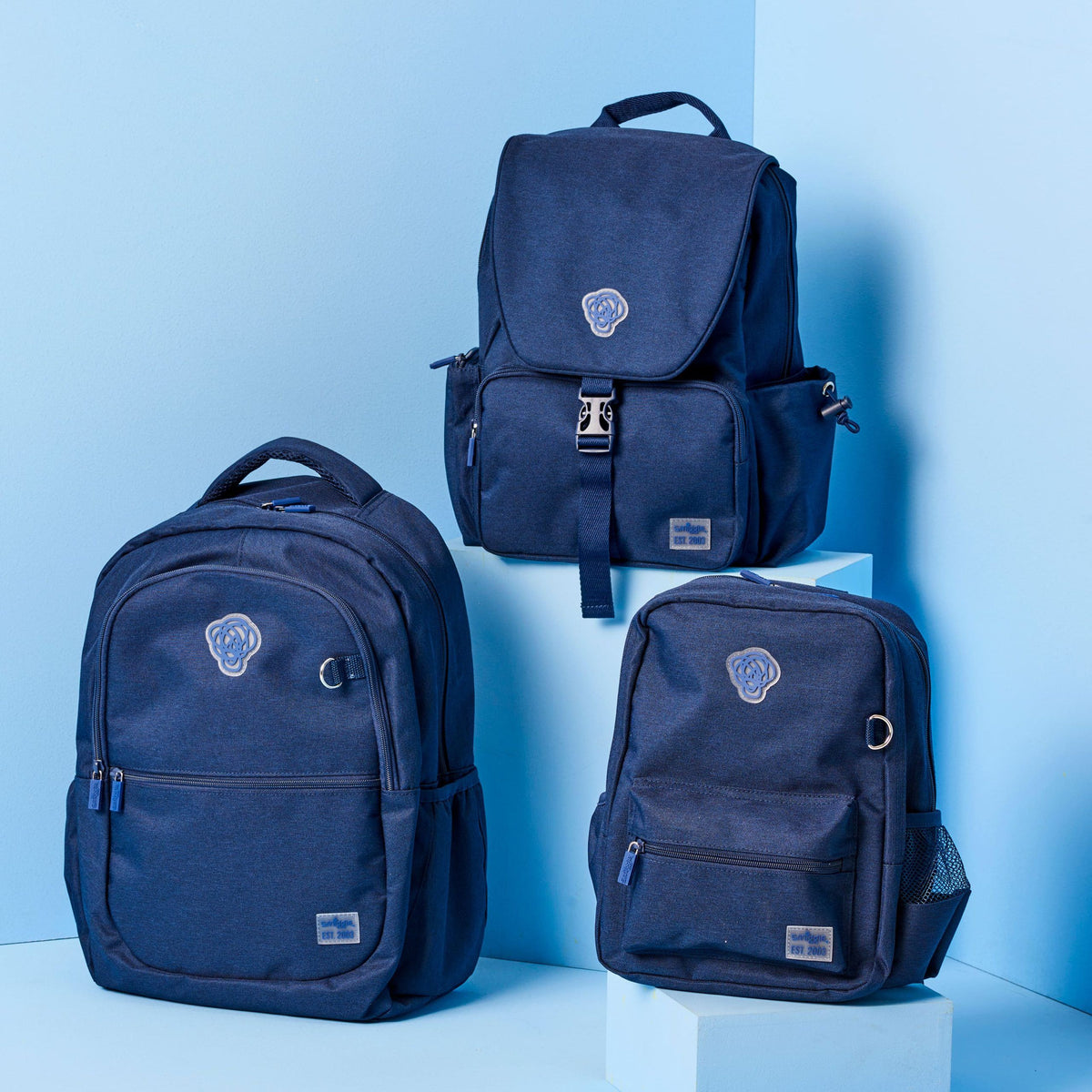 Smiggle - Sorbet Park Navy Blue Waterproof Backpack