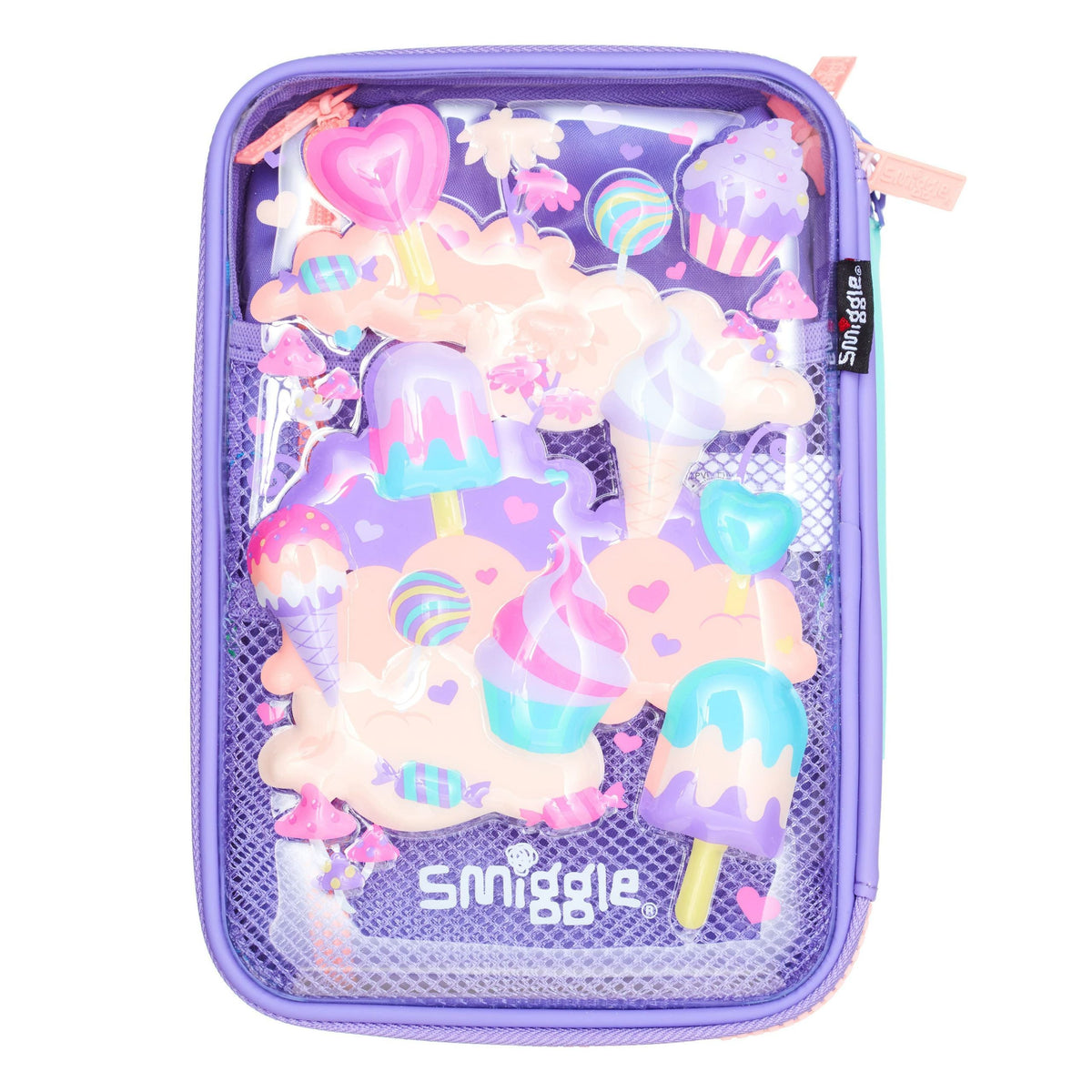 Smiggle - Splendor Triple Unicorn Hardtop Pencil Case