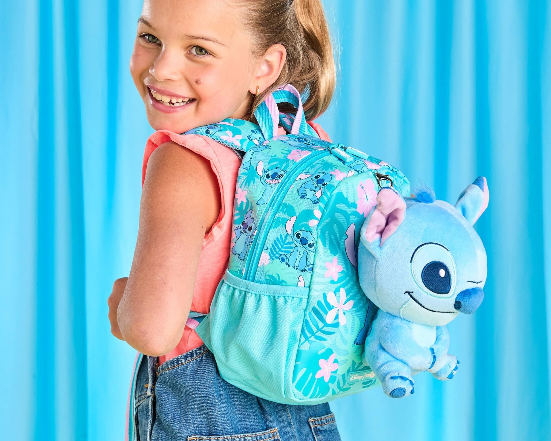 Smiggle - Stitch Removable Toy Preschool School Backpack