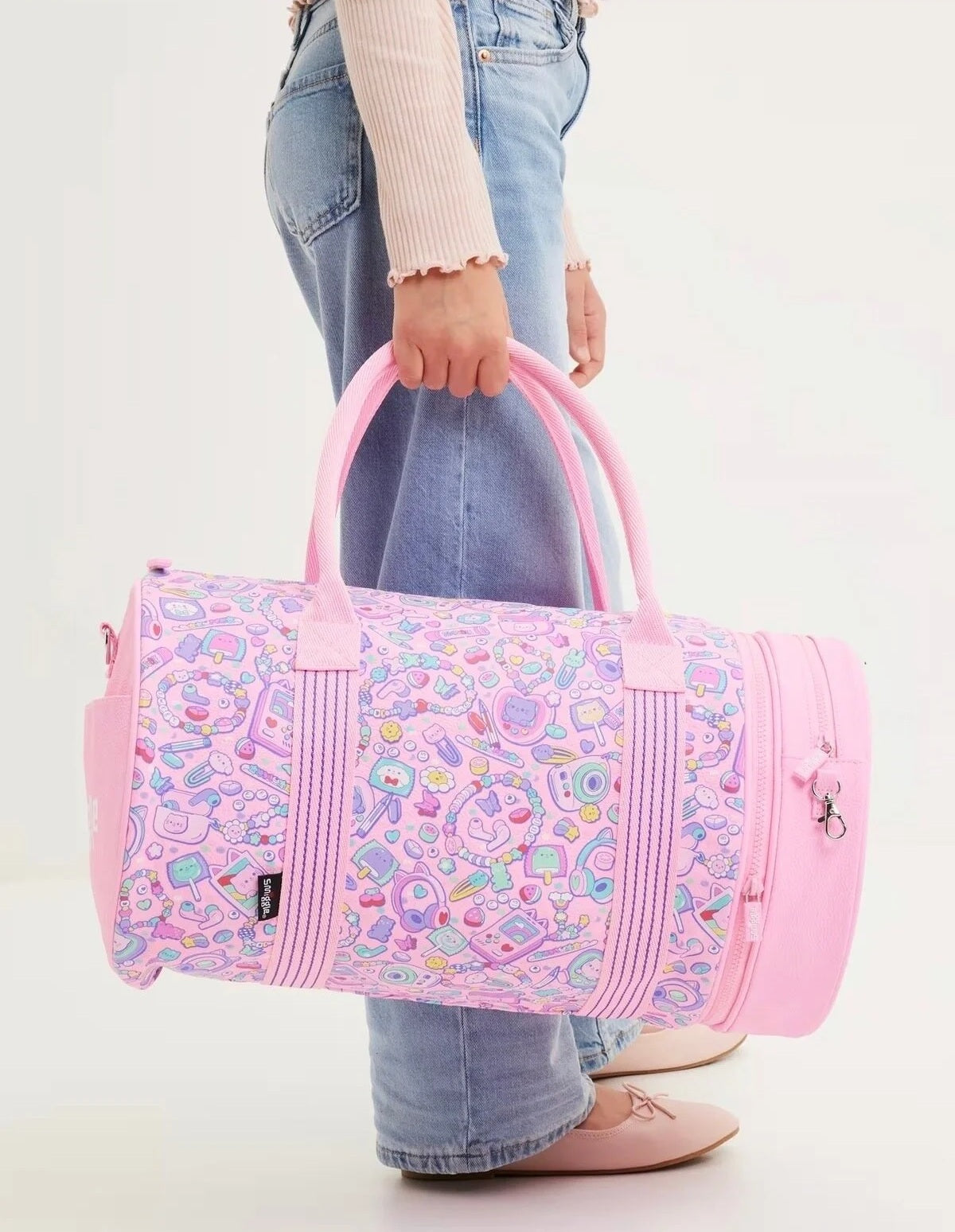 Smiggle - Super Charge 2-in-1 Pink Shoulder and Sports Bag