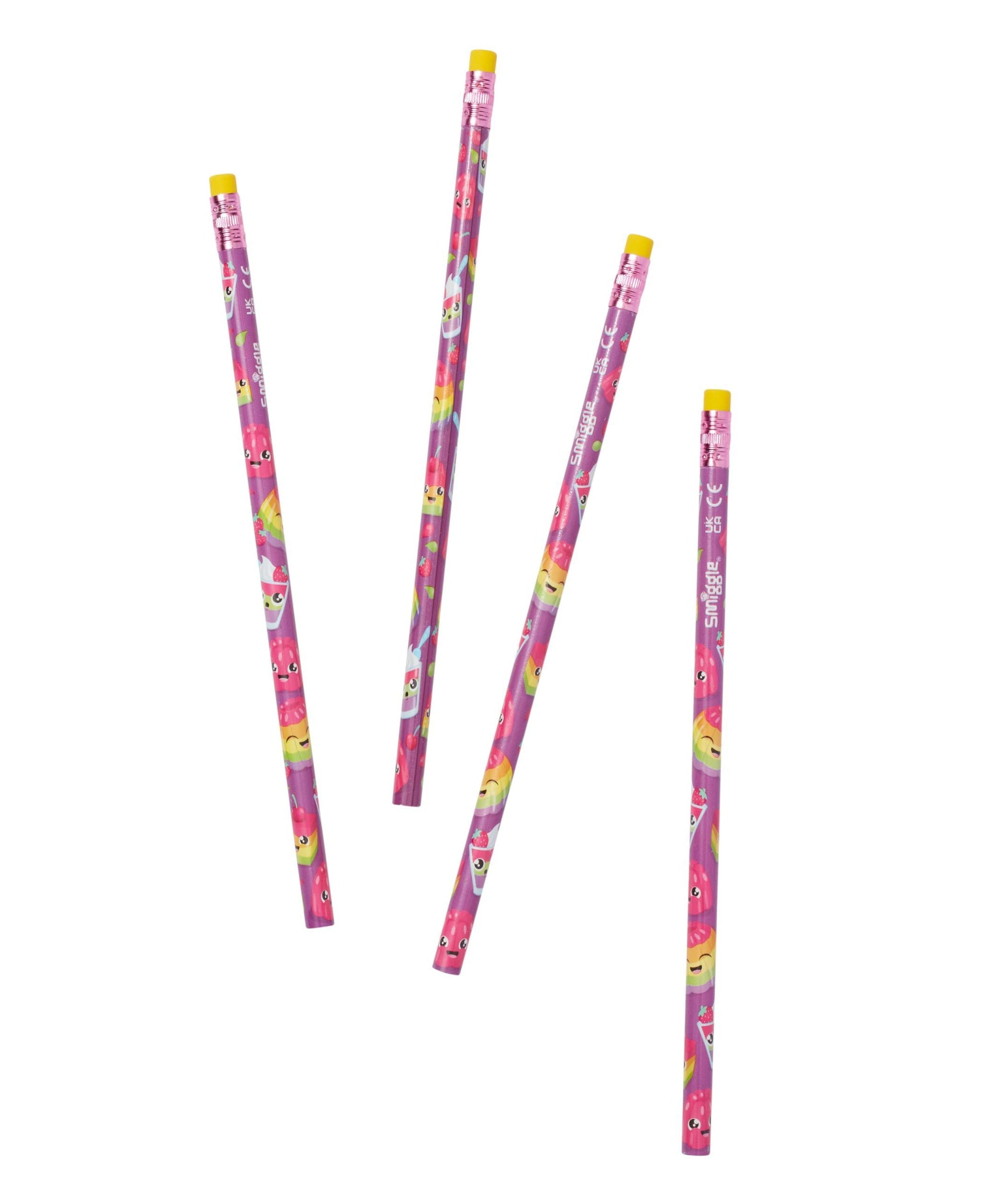 Smiggle – Tatlı Jöle Kokulu Kalem 4’lü Paket - Dinossi