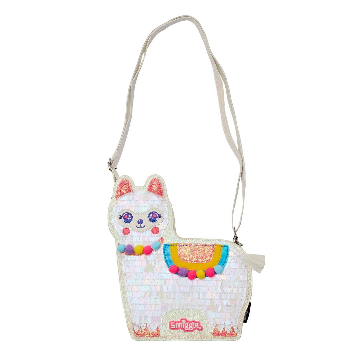 Smiggle - Sweet Glitter Llama Shoulder Bag