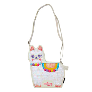 Smiggle - Sweet Glitter Llama Shoulder Bag