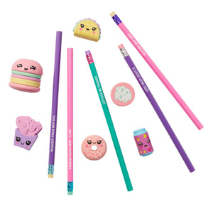 Smiggle - Sweet Food Eraser and Pencil Set
