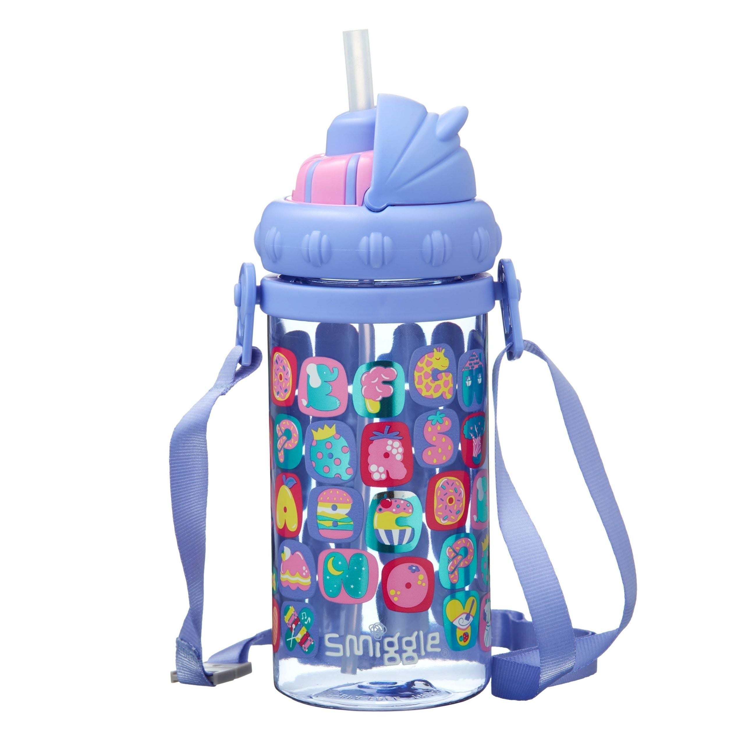 Smiggle - Topsy Teeny Tiny 400 ML Water Bottle with Straw