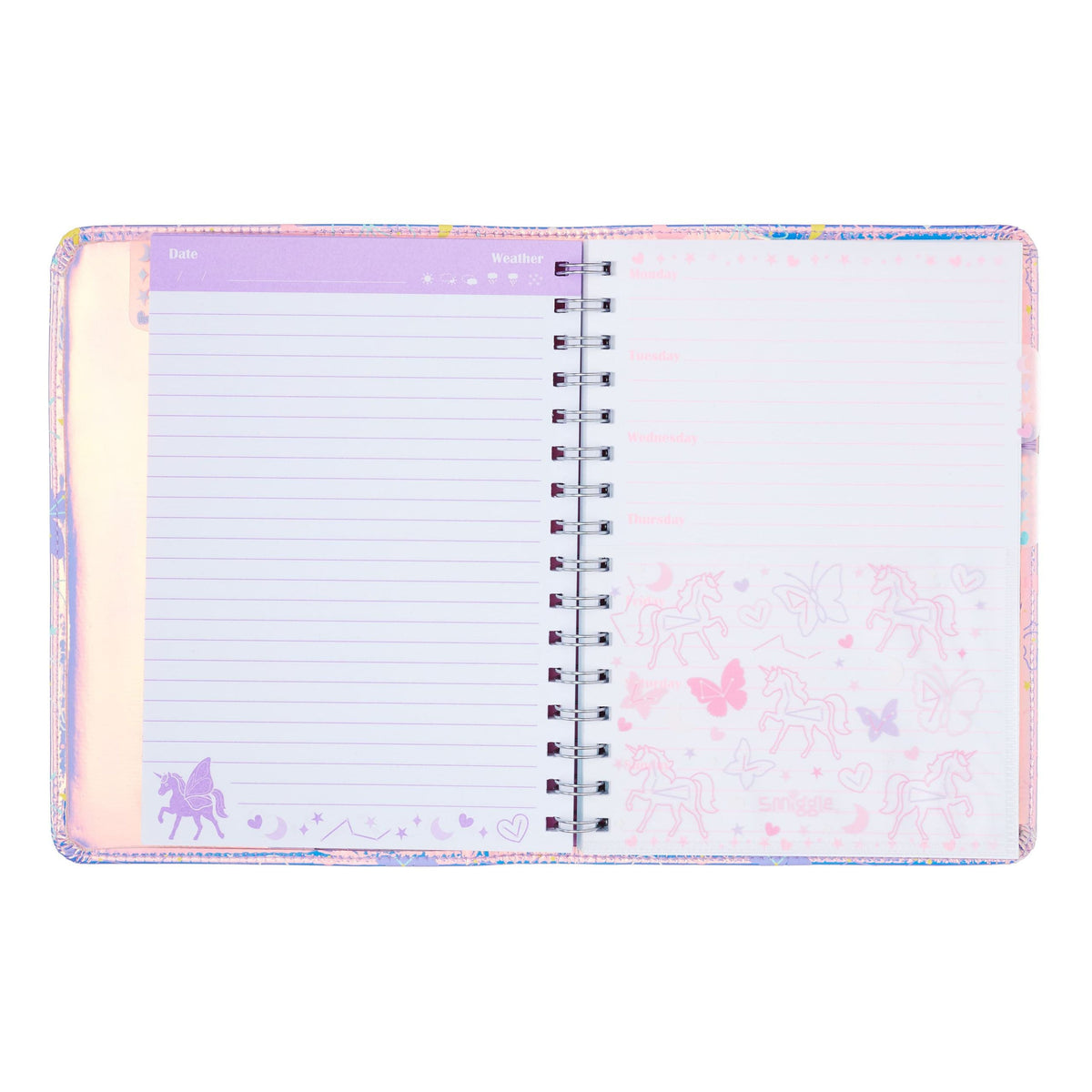 Smiggle - Unicorn Sky A5 Notebook