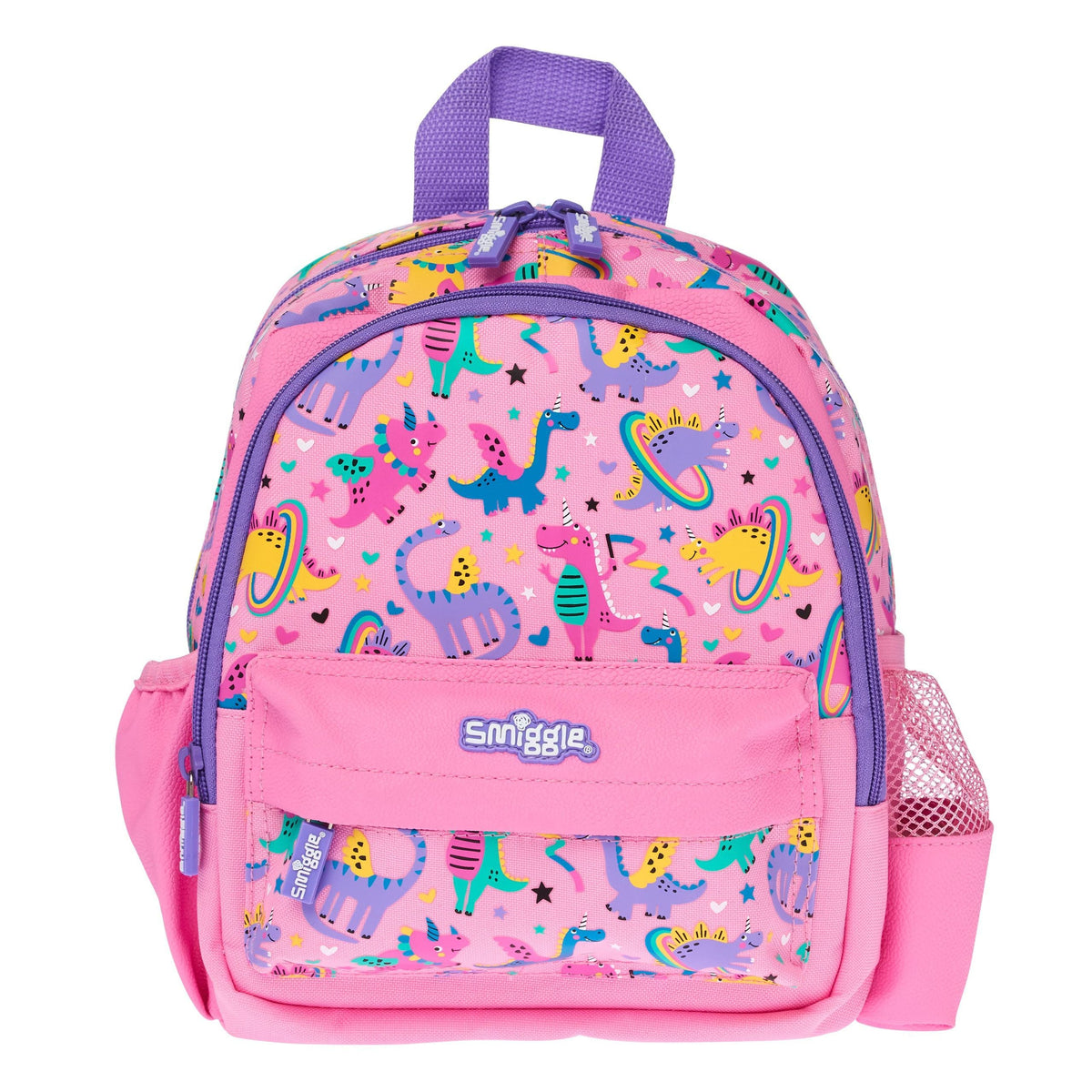 Smiggle - Up &amp; Down Tiny Dinossi Special Design Pink Backpack