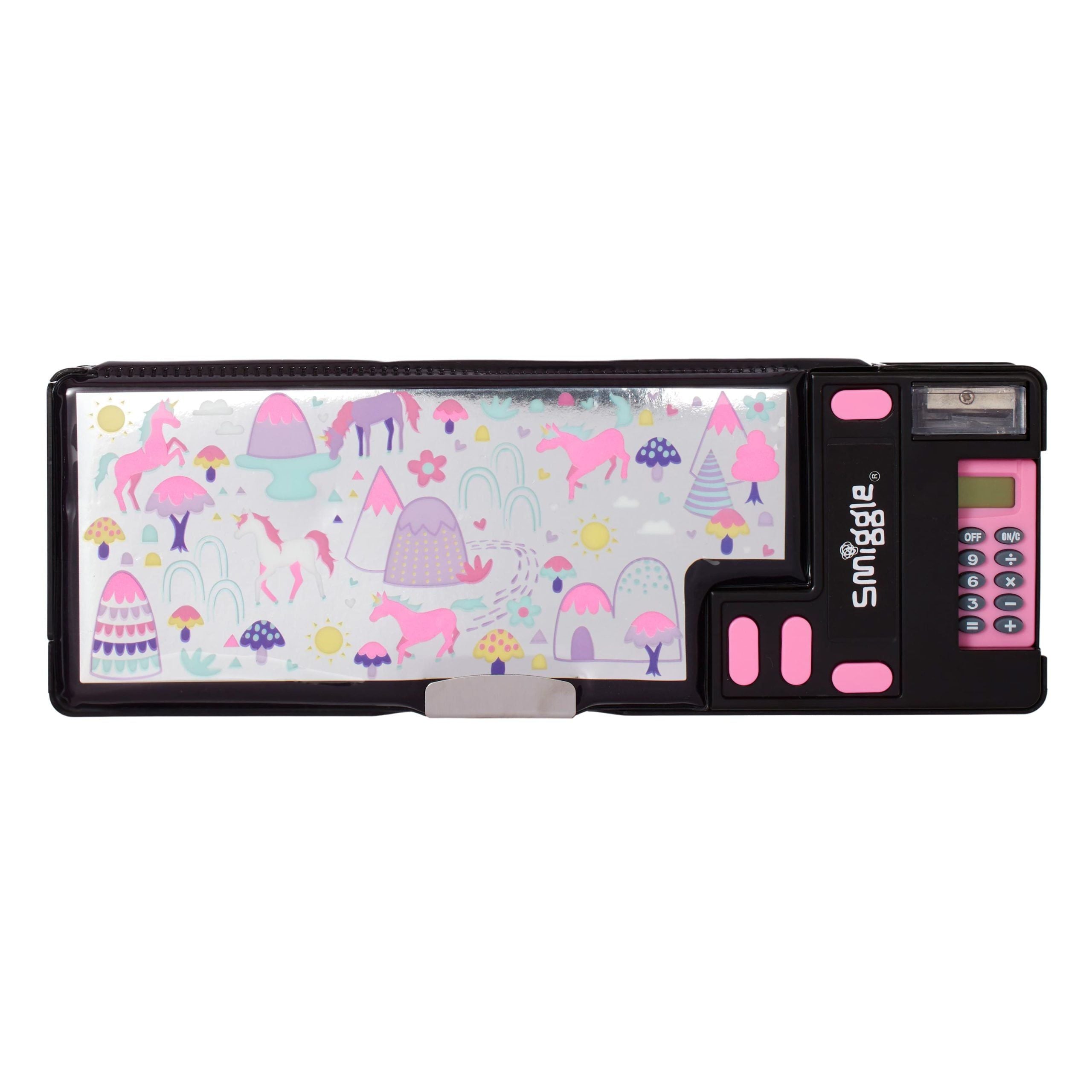 Smiggle - Vibin Hesap Makineli Otomatik Kalem Kutusu - Dinossi