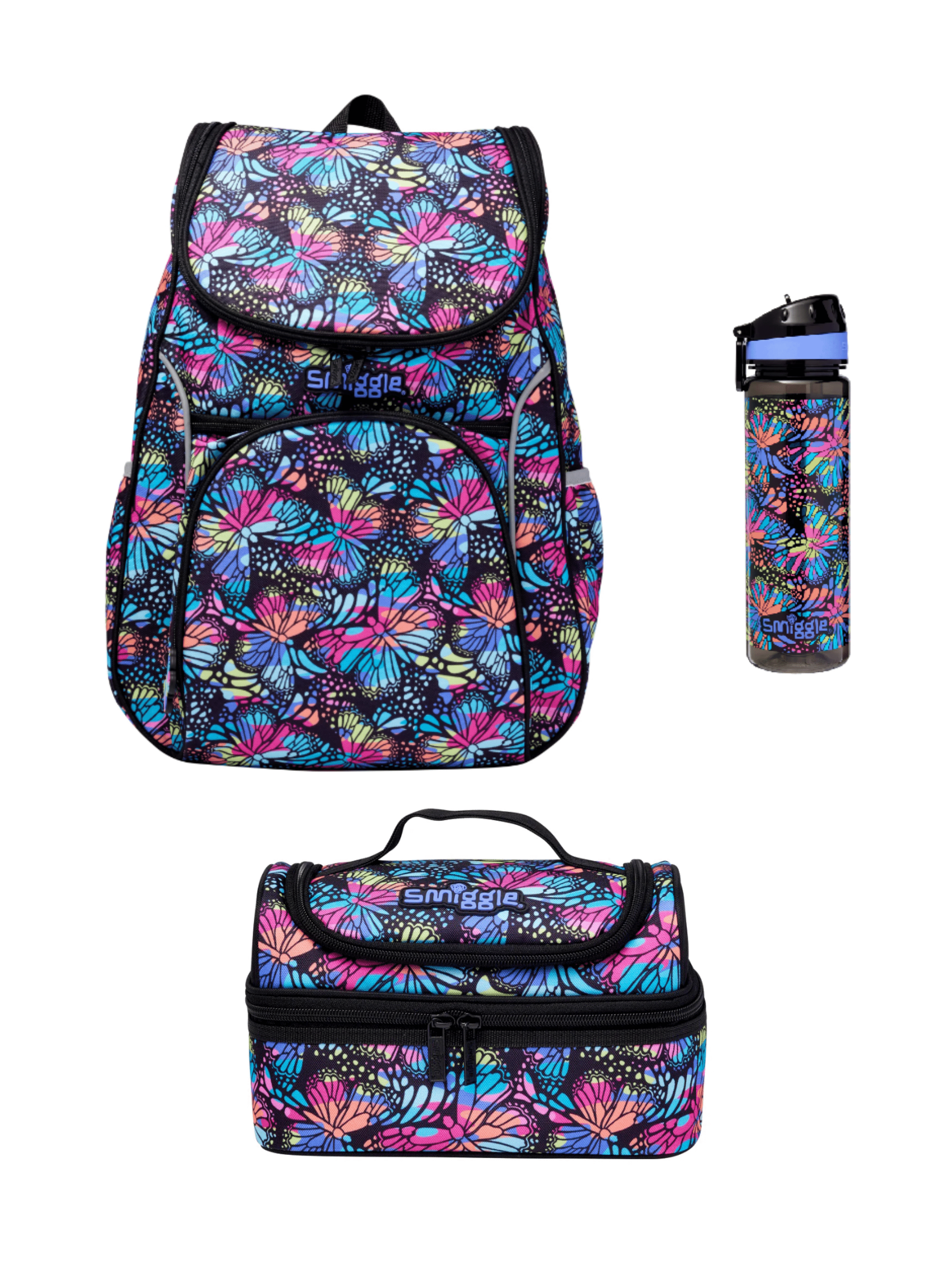 Smiggle - Vivid 3-Piece School Bag Set