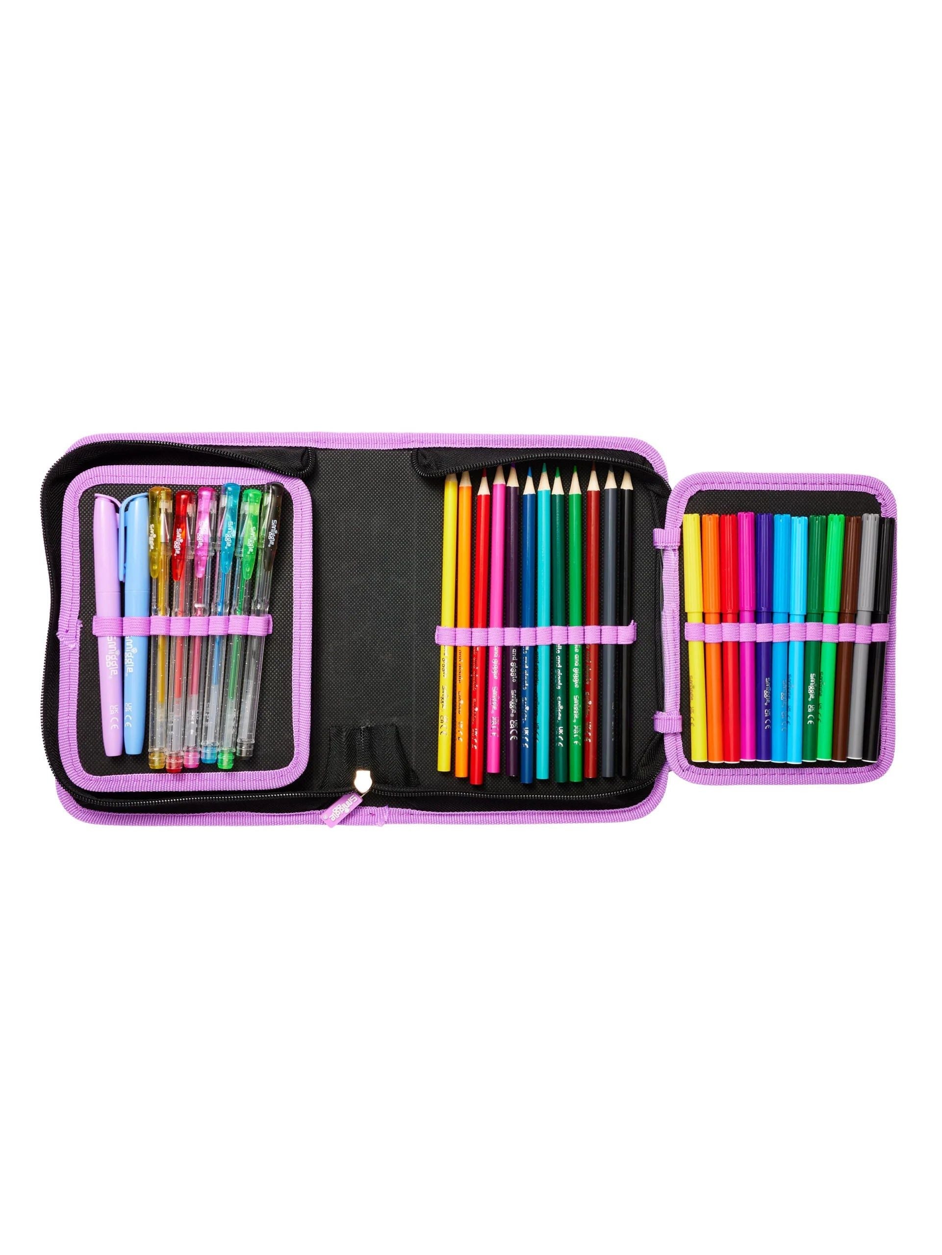 Smiggle - Wild Side Unicorn Pencil Case and Stationery Set