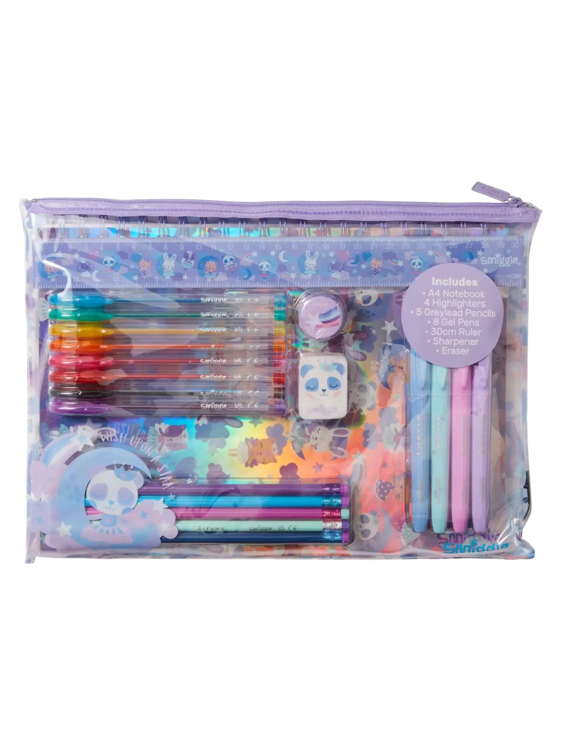 Smiggle - Wish A4 Notebook and Stationery Set