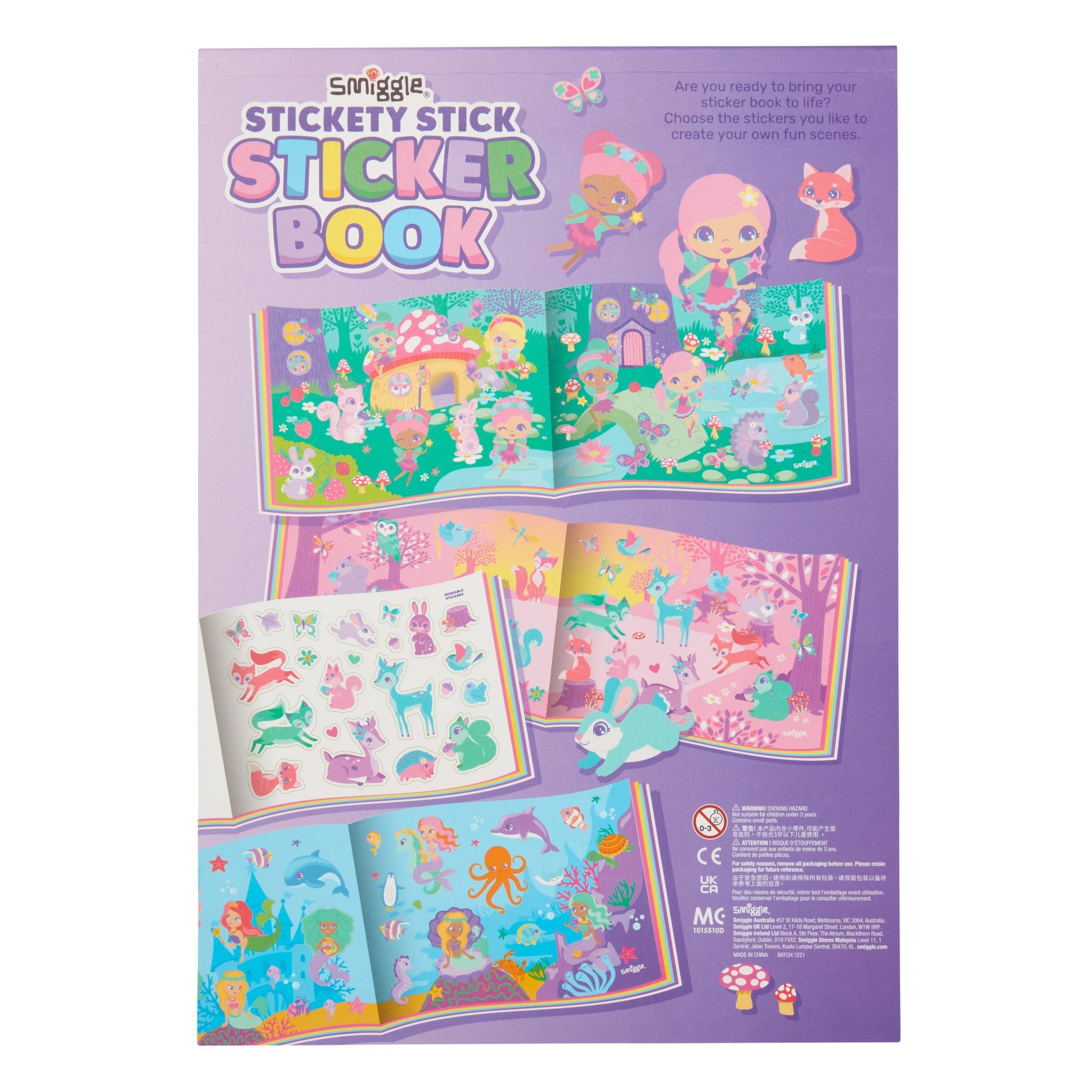 Smiggle - Glue Stick Sticker Book