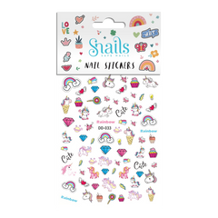 Snails - Kids' Nail Sticker Set - Unicorn Rainbow