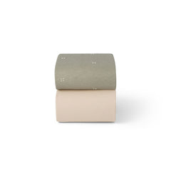 Snuz Twin Pack Cot Bed Sheets - Sage Cross-Sheets-Sage Cross-Cot Bed | Natural Baby Shower