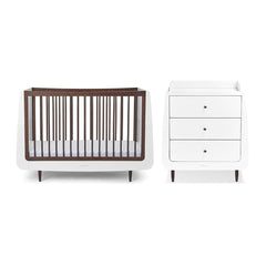 SnuzKot 2 Piece Nursery Furniture Set - The Natural Edit - Ebony-Nursery Sets-Ebony-No Mattress | Natural Baby Shower