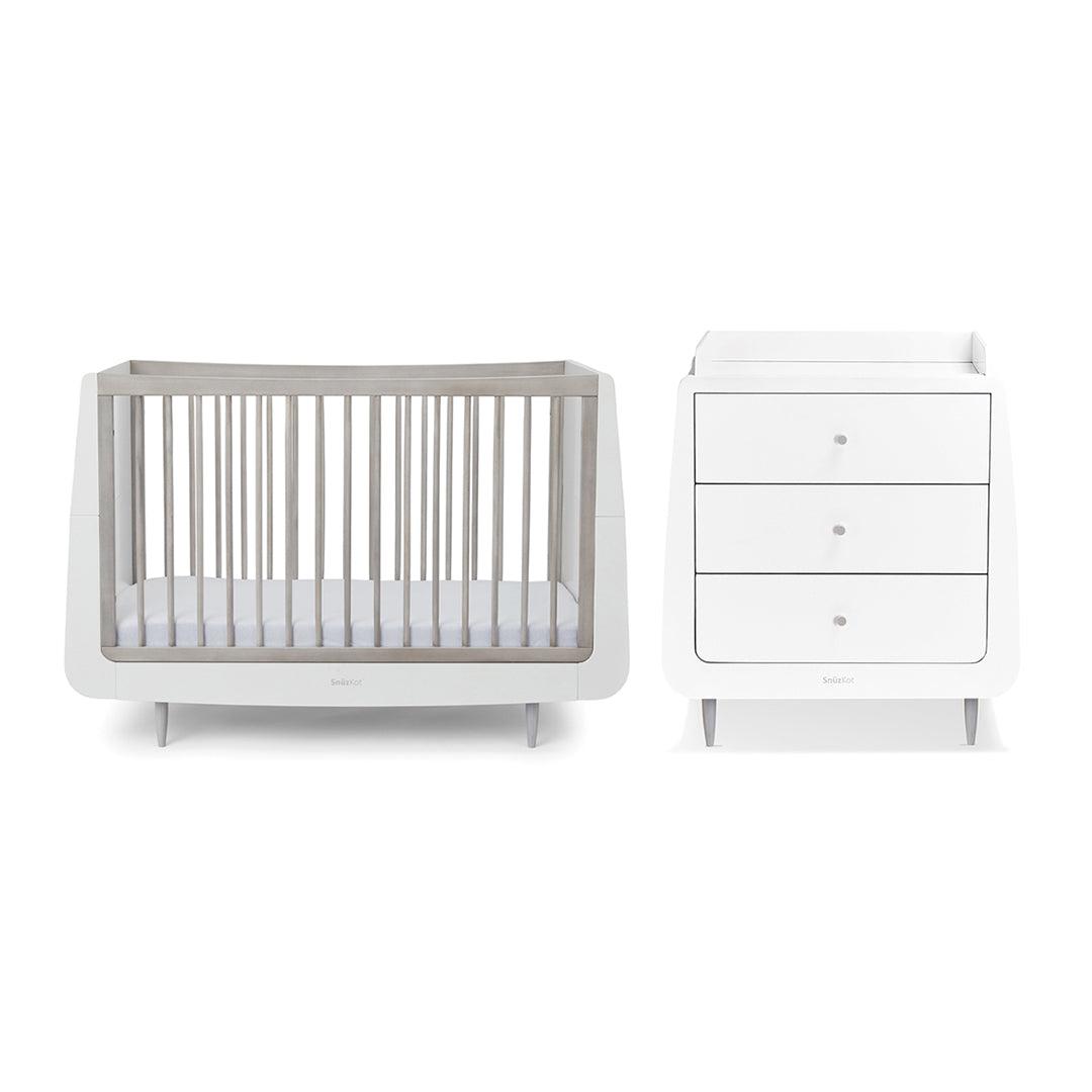 SnuzKot 2 Piece Nursery Furniture Set - The Natural Edit - Silver Birch-Nursery Sets-Silver Birch-No Mattress | Natural Baby Shower