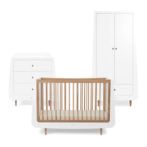 SnuzKot 3 Piece Nursery Furniture Set - The Natural Edit - Oak-Nursery Sets-Oak-No Mattress | Natural Baby Shower