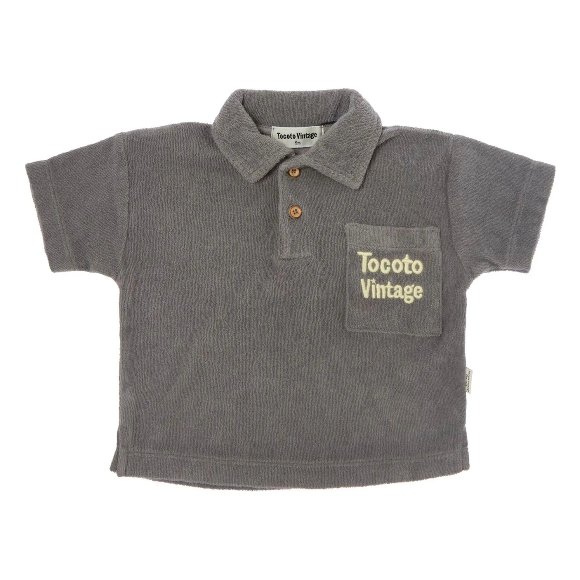 Tocoto Vintage - Foam T-Shirt | Charcoal Gray
