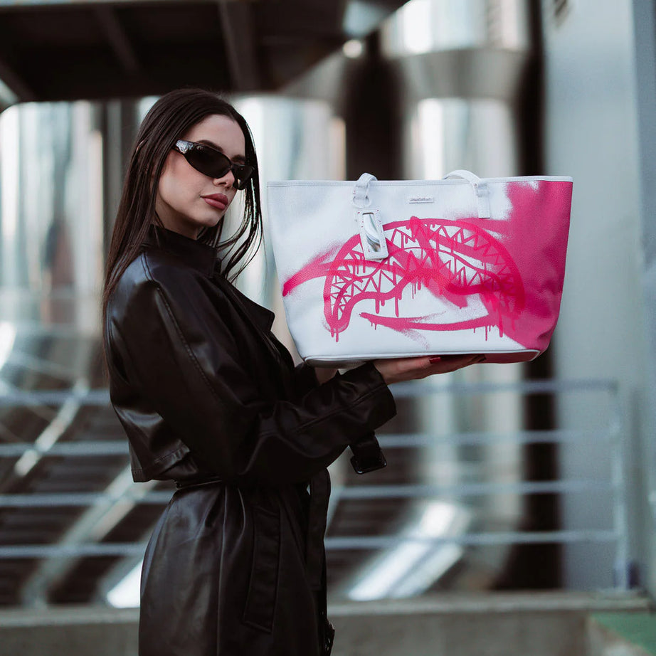 Sprayground - Storm Pink White Tote Shoulder Bag