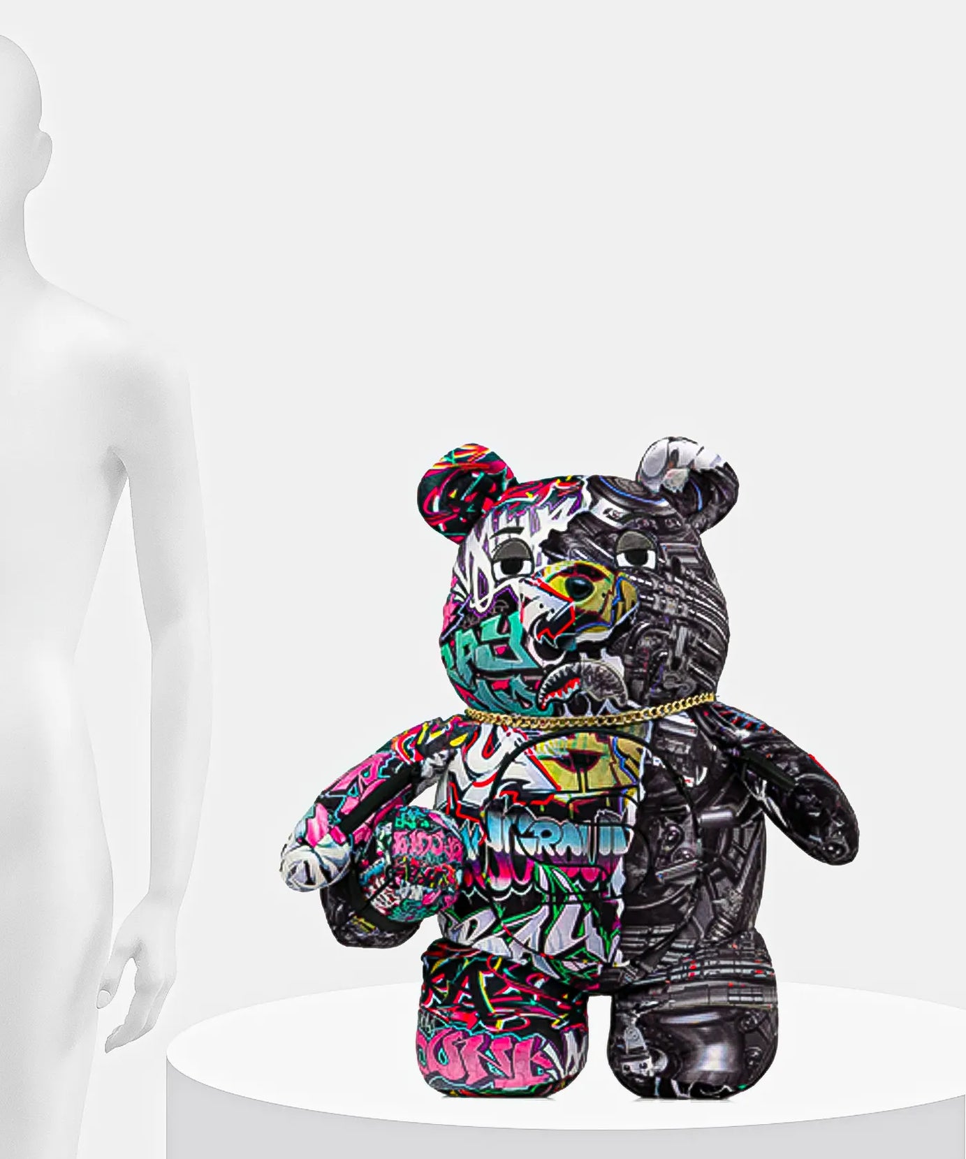 Sprayground - Split Cybershark Bear Teddy Backpack