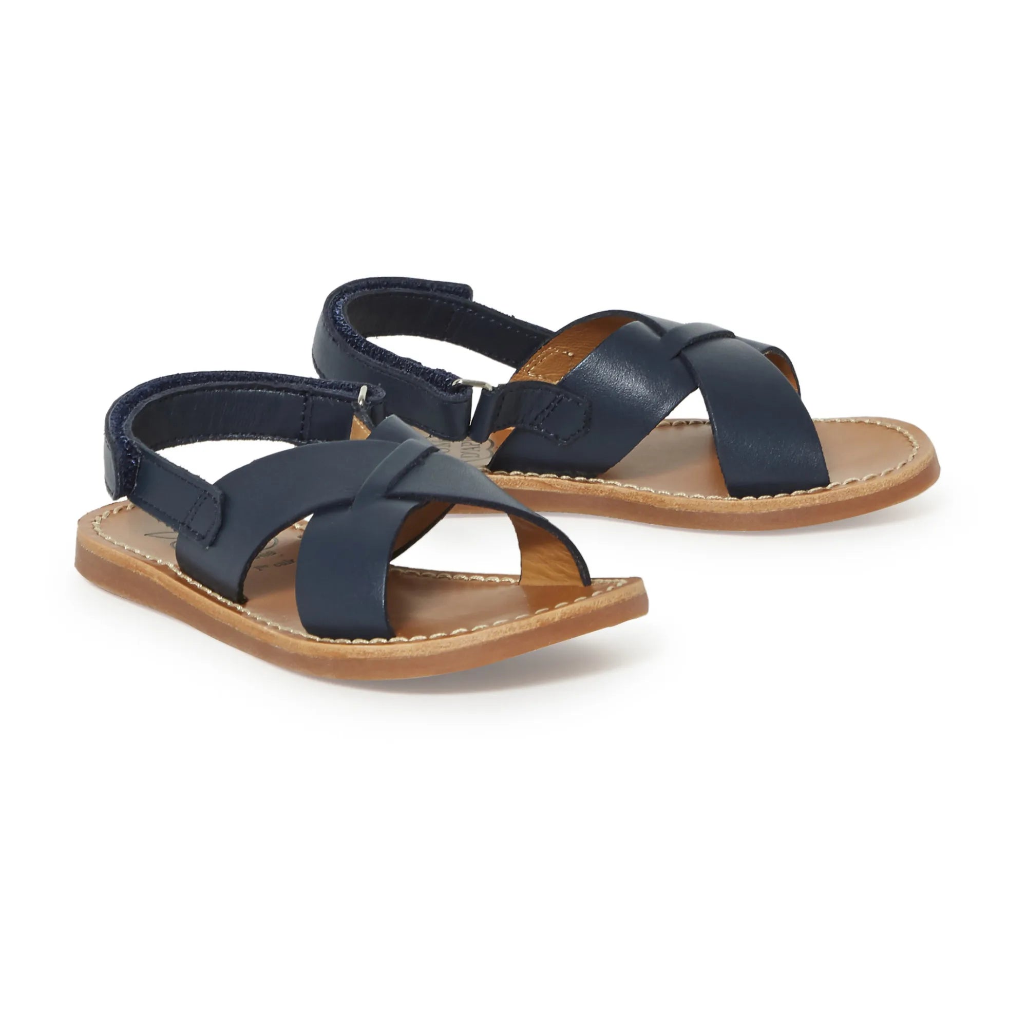 Pom d'Api - Stitch Çapraz Plaj Sandaletleri | Lacivert