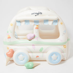 Sunnylife - Kids' Beach and Garden Inflatable Ice Cream Parlor Play Set