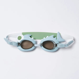 Sunnylife - Khaki Shark Kids Swimming Goggles