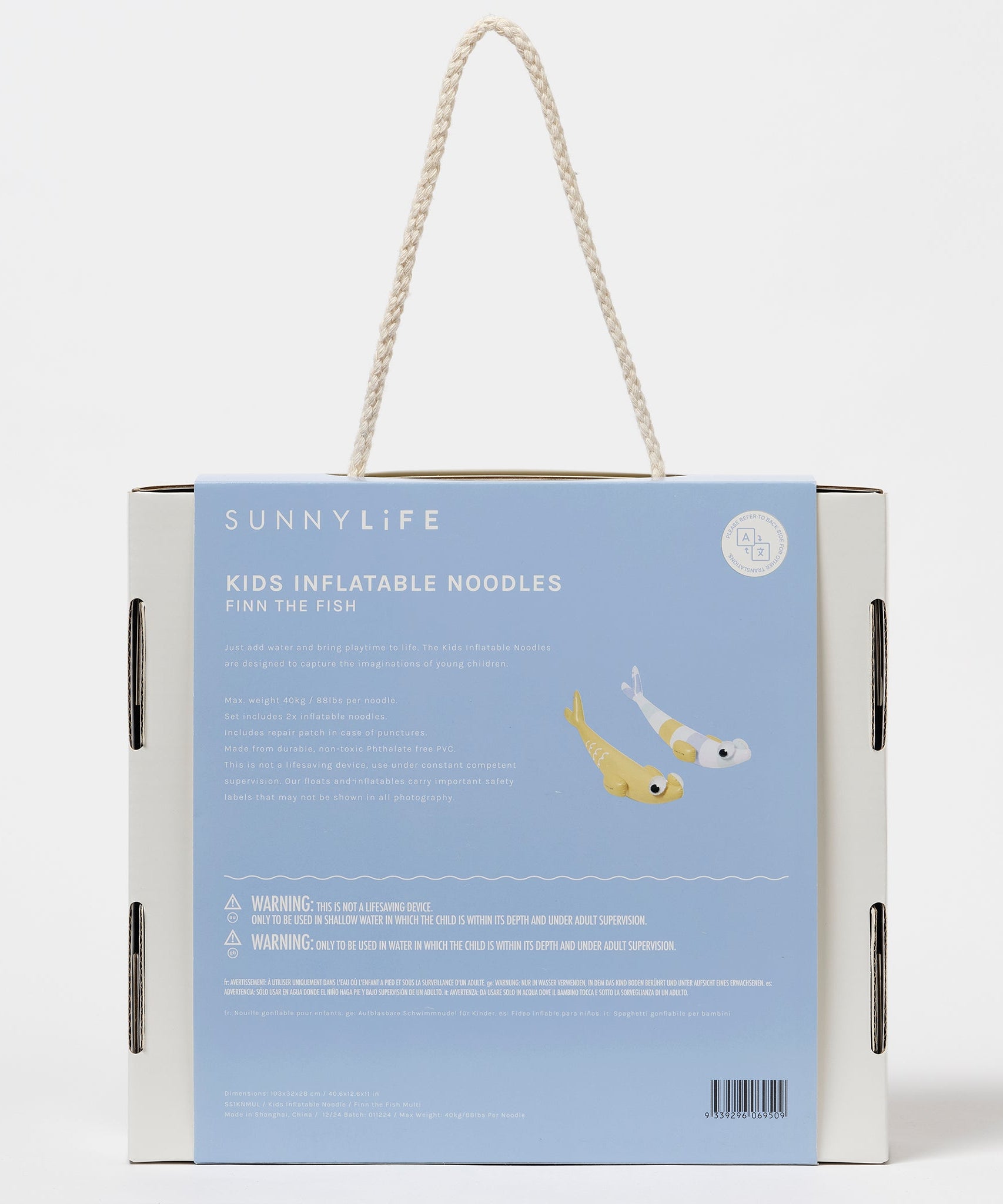 Sunnylife - Balık Finn Inflatable Sea and Pool Swimming Accessory