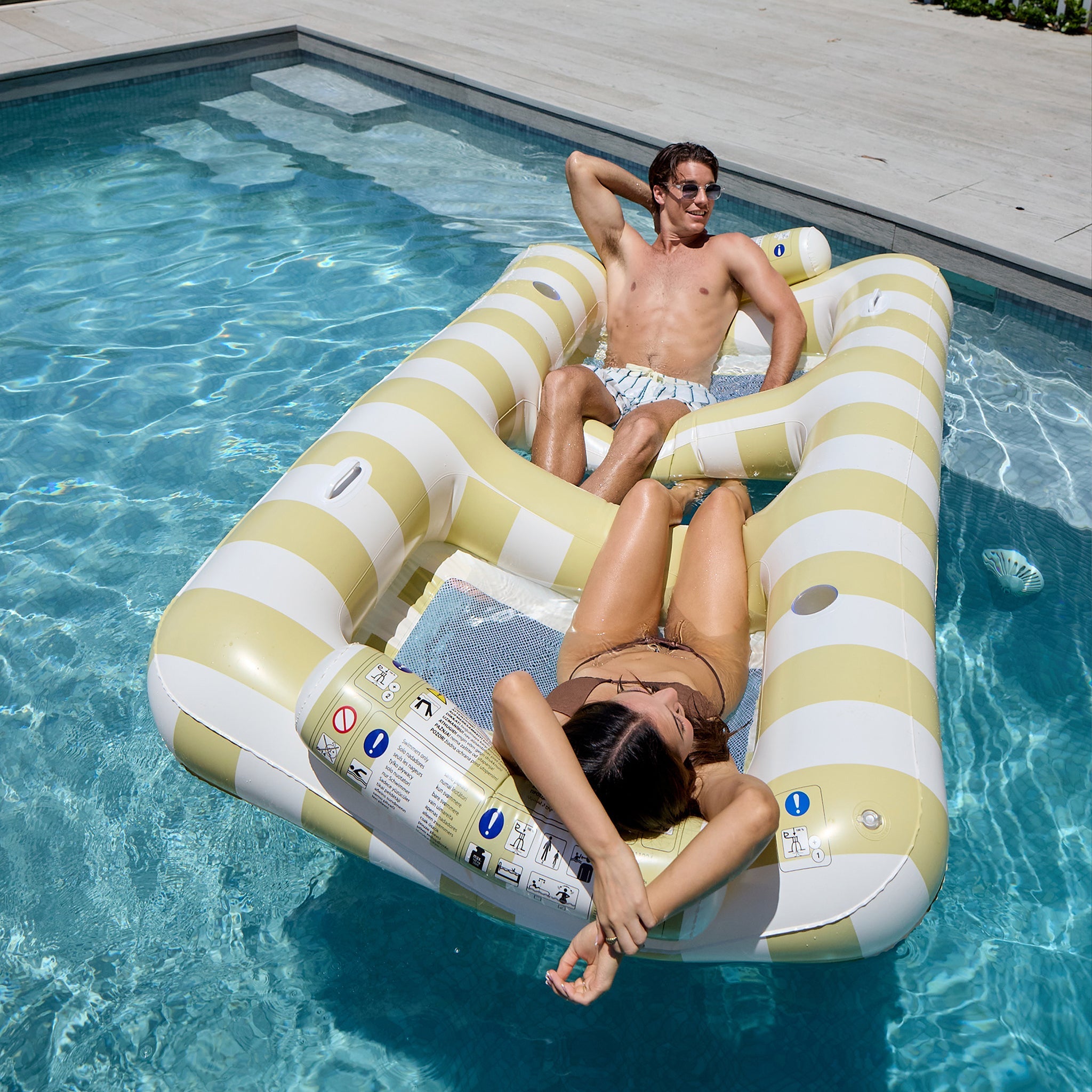 Sunnylife - Casa Sand Stripe Twin Sea and Pool Mattress