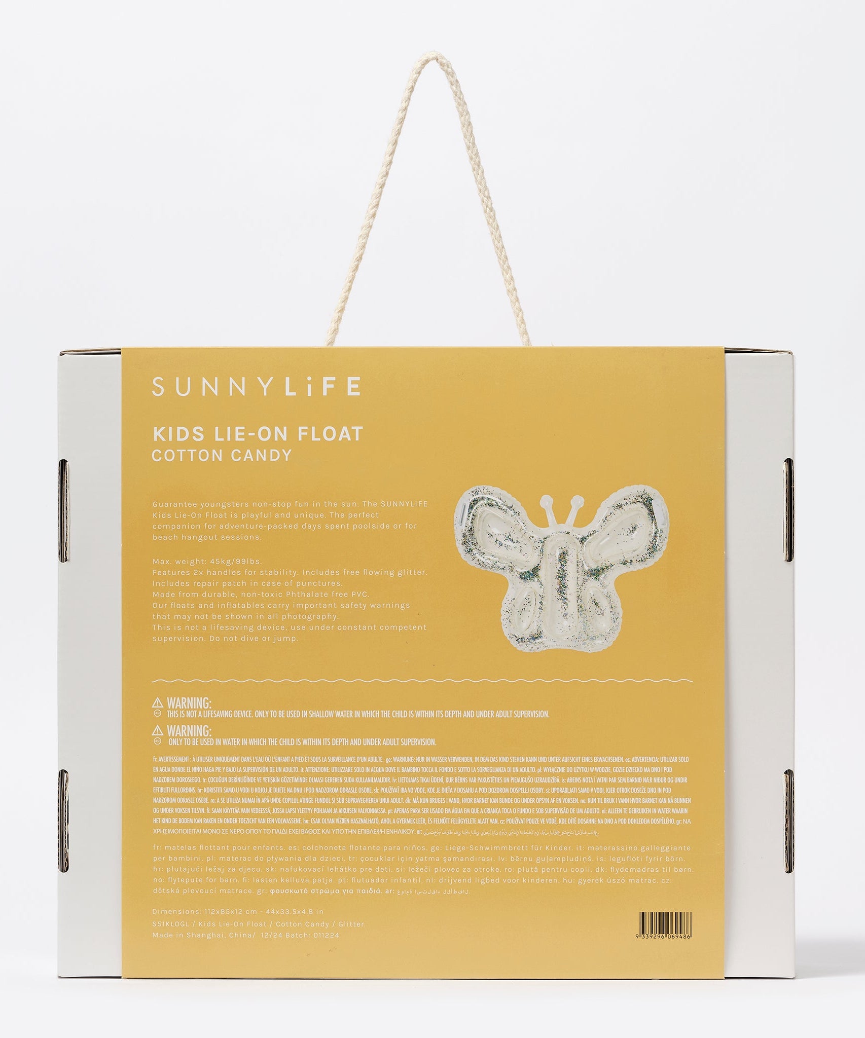 Sunnylife - Cotton Candy Kids Butterfly Sea and Pool Float